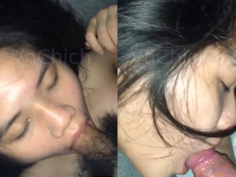 Em học sinh 2k5 ngại ngùng liếm chuối trước máy quay